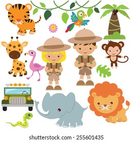 Safari vector illustration
