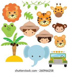 Safari vector illustration