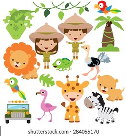 Safari vector illustration