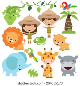Ilustración vectorial de Safari