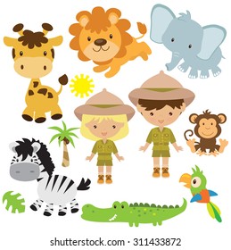 Safari vector illustration