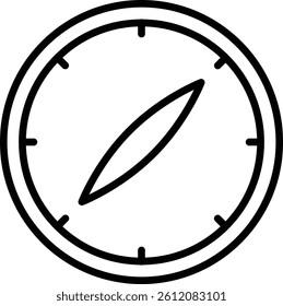 Safari Vector Line Icon Design