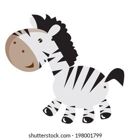 Safari Zebra Vector Illustration Stock Vector (Royalty Free) 198001799 ...