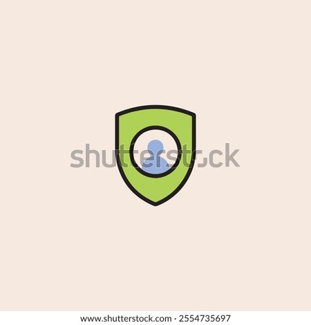 Safe Account flat Vector design.