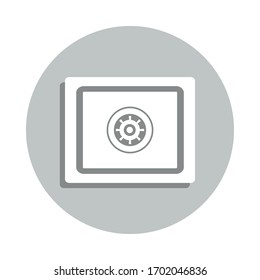 icono de insignia segura. Glifo simple, vector plano de iconos bancarios para ui y ux, sitio web o aplicación móvil