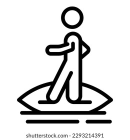 Safe beach surf icon outline vector. Safety life. Rescue ocean