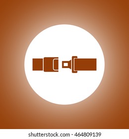 safe belt. Modern design flat style EPS