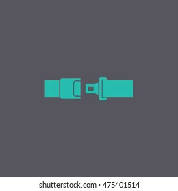 safe belt. Modern design flat style EPS