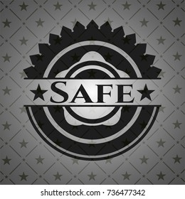 Safe black emblem