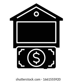 Sicheres Schwarzes Symbol, Concept Illustration, Vektorillustration-Flachsymbol, Bildzeichen.