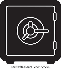 Caja fuerte con cerradura de combinación en el panel frontal almacenamiento seguro