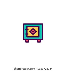 Safe box icon design. e-commerce icon vector illustration