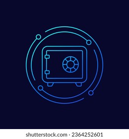 Safe-Box-Symbol, lineares Design
