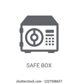 Safe box icon. Trendy Safe box logo concept on white background from Cryptocurrency economy and finance collection. Suitable for use on web apps, mobile apps and print media.