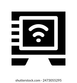 Safe-Box-Symbol. Vektorgrafik-Glyphensymbol für Ihre Website, Ihr Handy, Ihre Präsentation und Ihr Logo-Design.