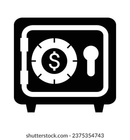 Safe Box Icon, Vector Graphics