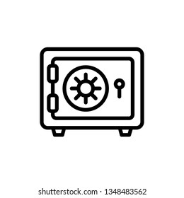 Safe Box Icon Vector Illustration Logo Template