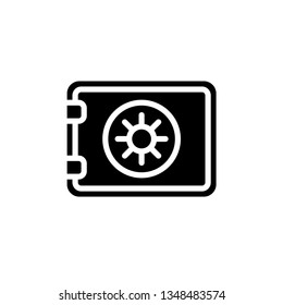 Safe Box Icon Vector Illustration Logo Template
