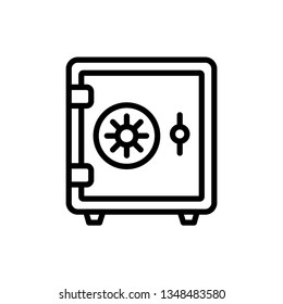 Safe Box Icon Vector Illustration Logo Template