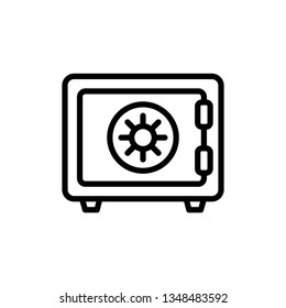 Safe Box Icon Vector Illustration Logo Template