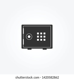Safe box icon -  vector illustration