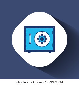 Safe box icon - vector security illustration