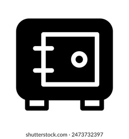 Safe Box Icon Vector Symbol Design Illustration