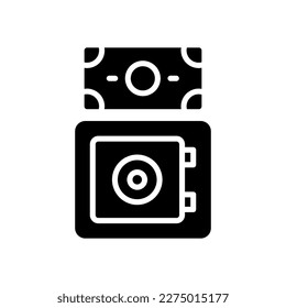 icono de caja segura para tu diseño de sitio web, logotipo, aplicación, interfaz de usuario.