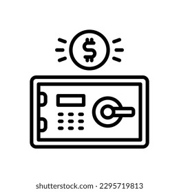 safe box icon for your website, mobile, presentation, and logo design.