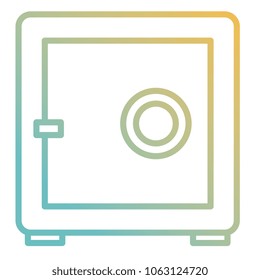 safe box isolated icon