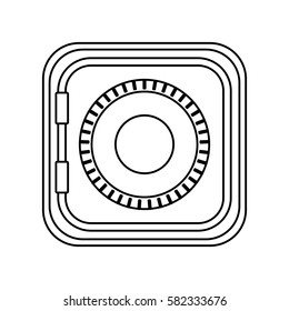 safe box isolated icon