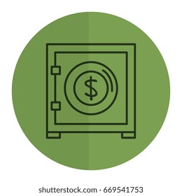 safe box isolated icon