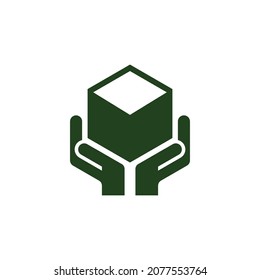 Plantilla vectorial de inspiración de diseño de logotipo de caja segura