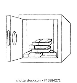safe box with money