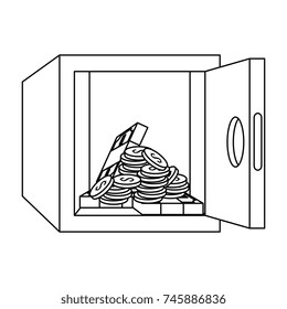 safe box with money