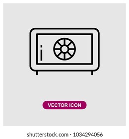 Safe Box Vector Icon