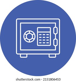 Safe Box vector icon. Can be used for printing, mobile and web applications.