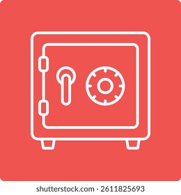 Safe Box vector icon. Can be used for printing, mobile and web applications.