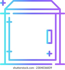 Safe Business and office icon with blue duotone style. protection, protect, security, safety, secure, privacy, defense. Vector illustration