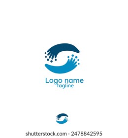 safe Care Logo Design, Stiftung, Logo Vektorgrafik