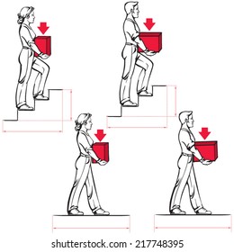 Safe carrying of heavy items: norms for men and women