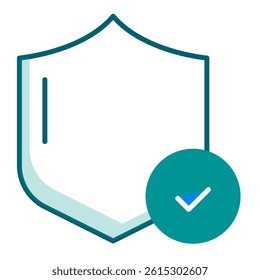 Safe Checkout Icon. Visual representation of safe checkout for financial and service UI use