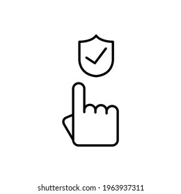 Safe choice icon, eps 10
