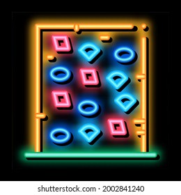 safe climbing wall neon light sign vector. Glowing bright icon safe climbing wall sign. transparent symbol illustration