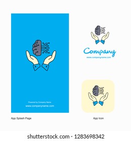 Safe cloud Company Logo App Icon and Splash Page Design. Creative Business App Design Elements