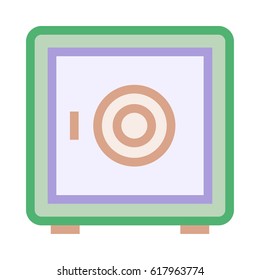 Safe Colour Line Icon 