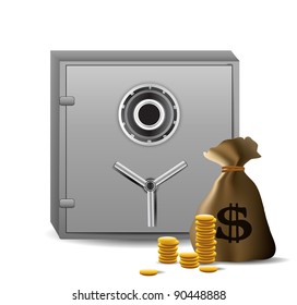 Safe combination lock with money