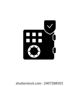 safe concept line icon. Simple element illustration. safe concept outline symbol design.
