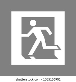 Safe Condition Sign Emergency Exit Black Stock Vector (Royalty Free ...