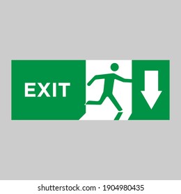 Safe condition sign,Emergency exit direction